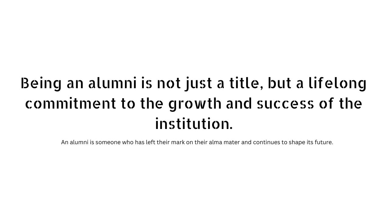 Alumni quotes and captions 