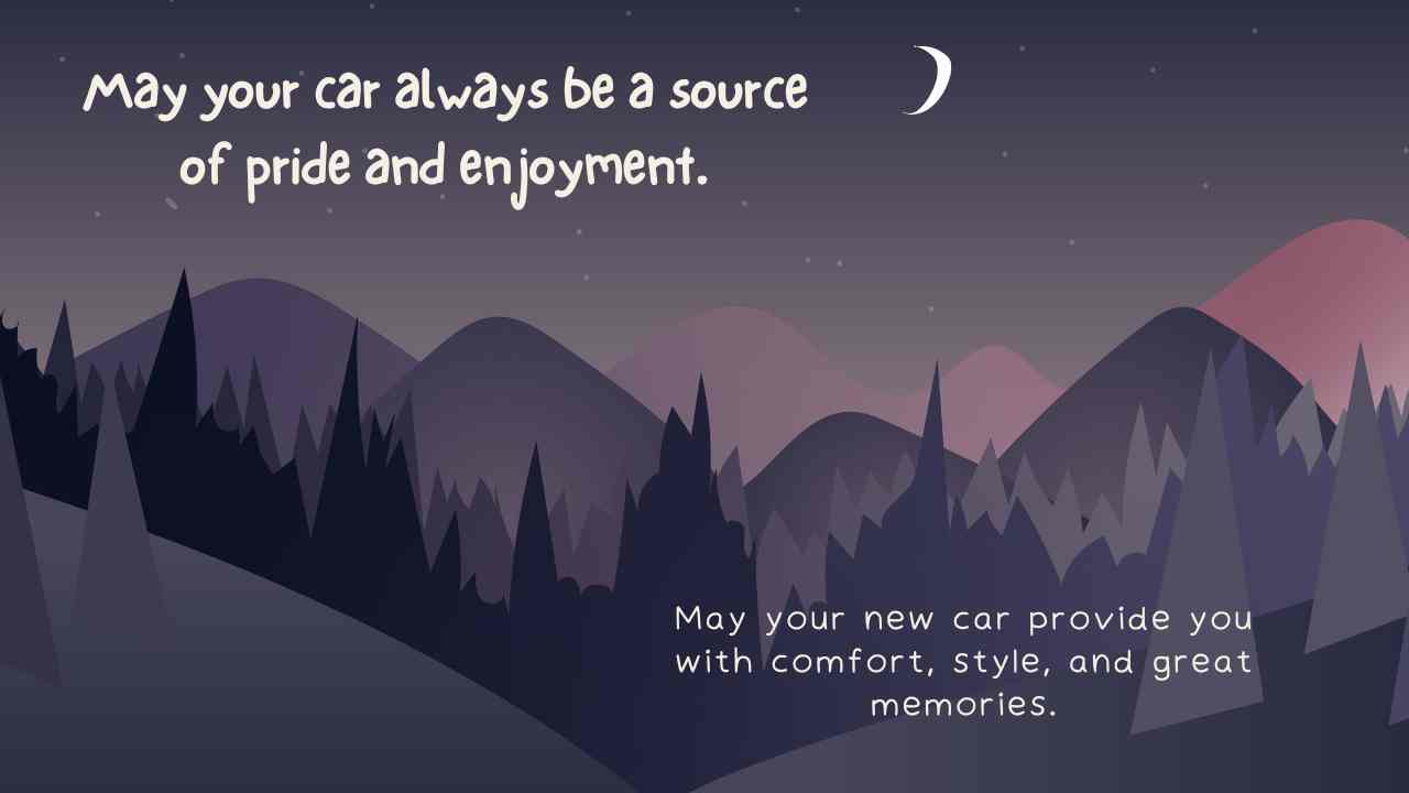 Blessing Quotes for New Car