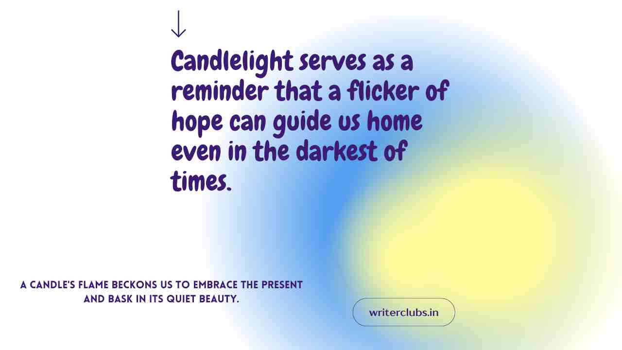 Candle light quotes 