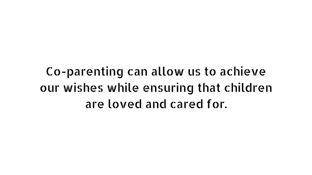 co parenting quotes on white wall 