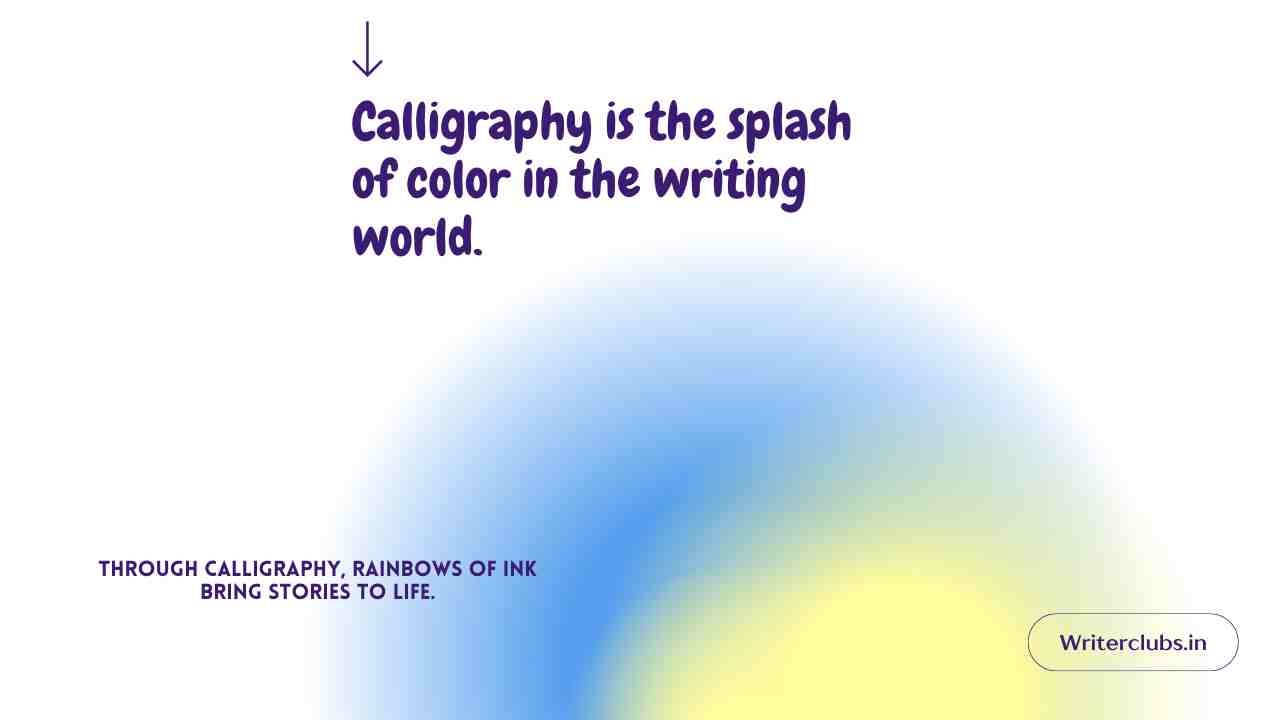 Colorful Calligraphy Quotes 