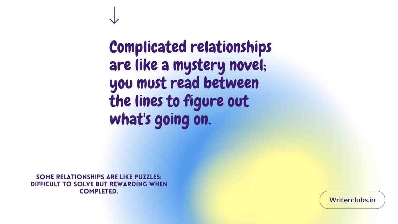 Complicated Relationship Quotes 