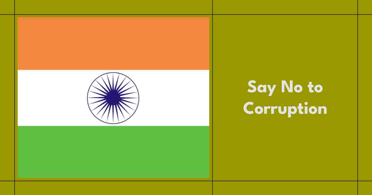 Slogan on Corruption Free India