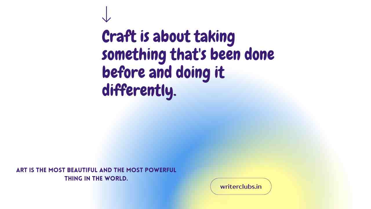Craft quotes and captions 