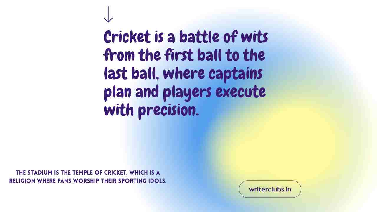 cricket quotes and captions 