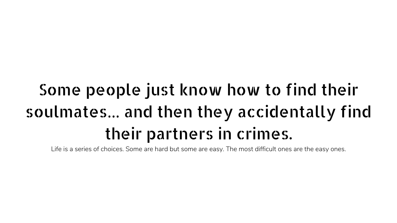 Crime Partner quotes and captions