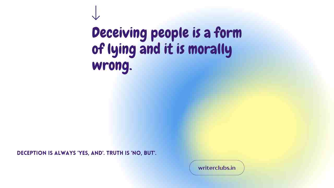 Deceiving quotes and captions 