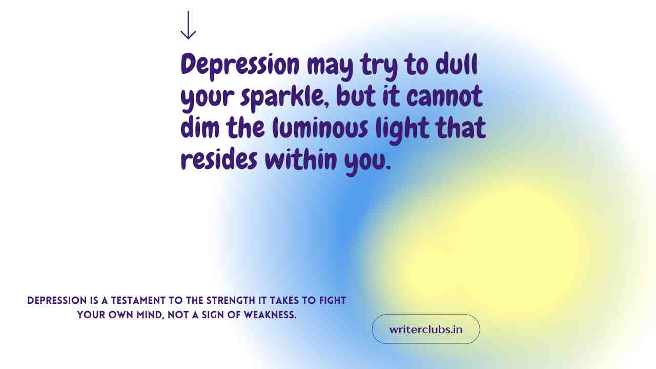 Depression quotes and captions 