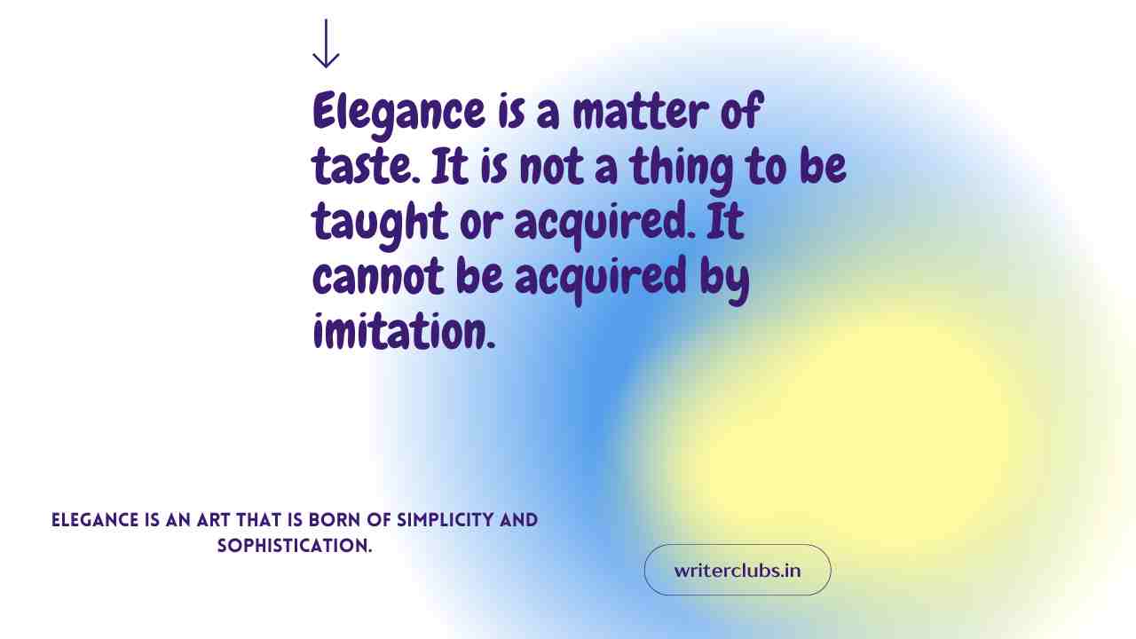 Elegance quotes and captions 