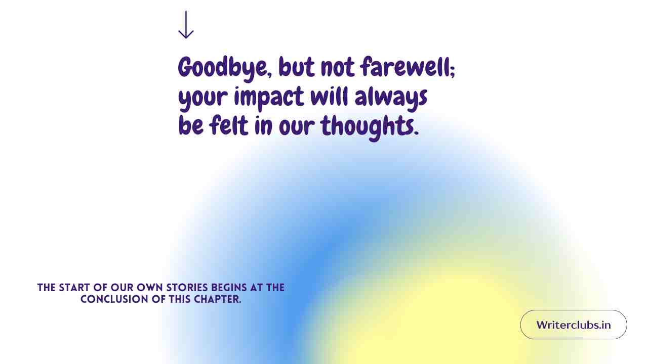 Emotional Farewell Quotes For Teacher