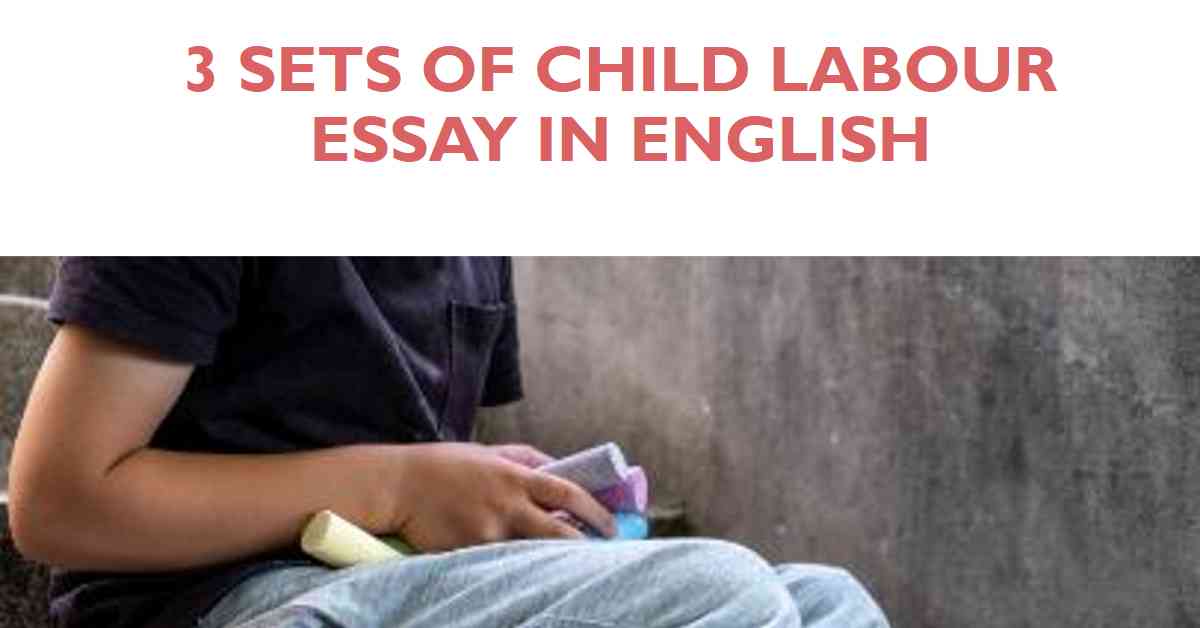 Child Labour Essay in English 