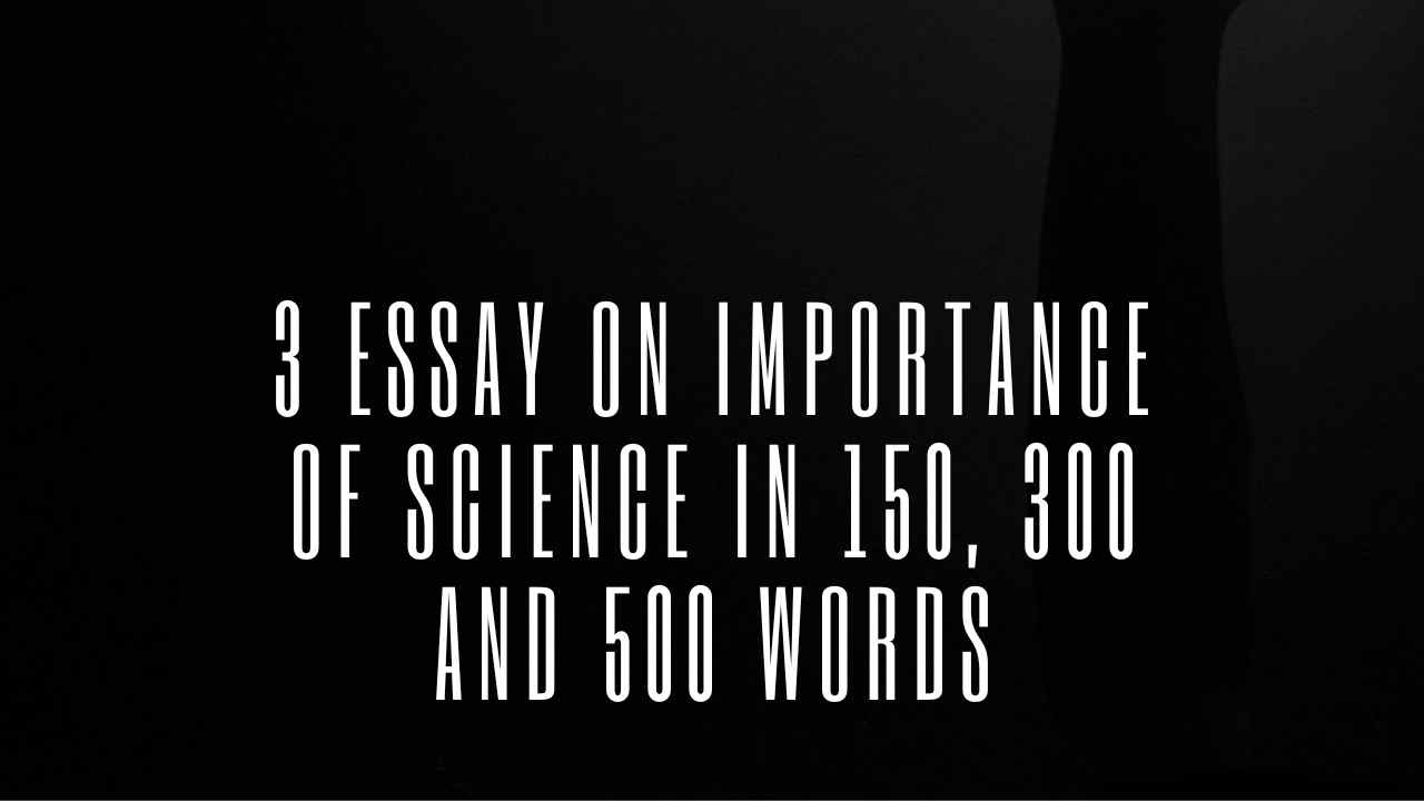 Essay on Importance of Science 