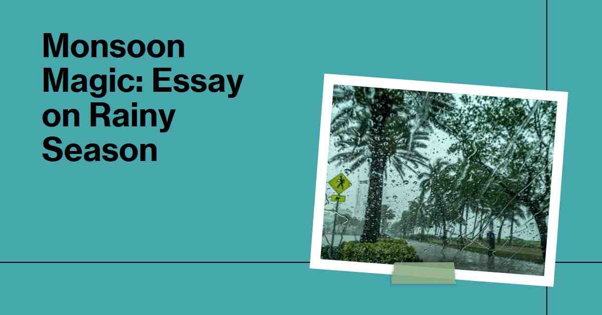 Essay on Rainy Season in English