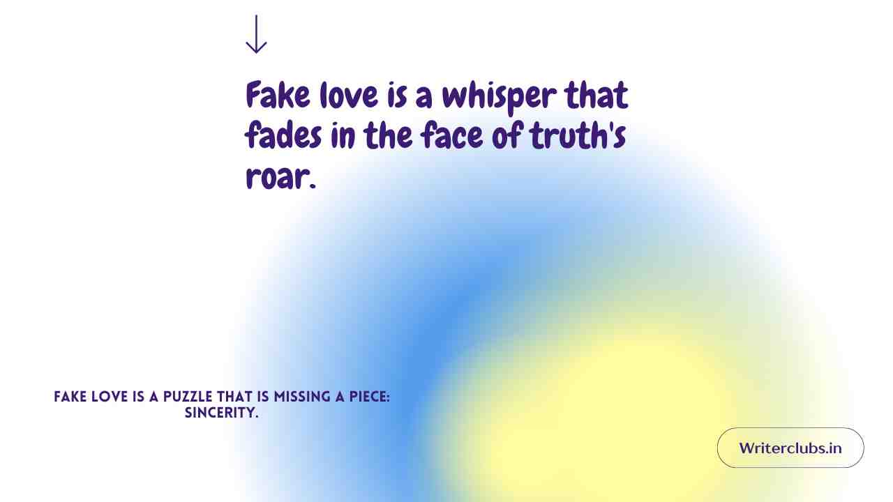 Fake Love Quotes 