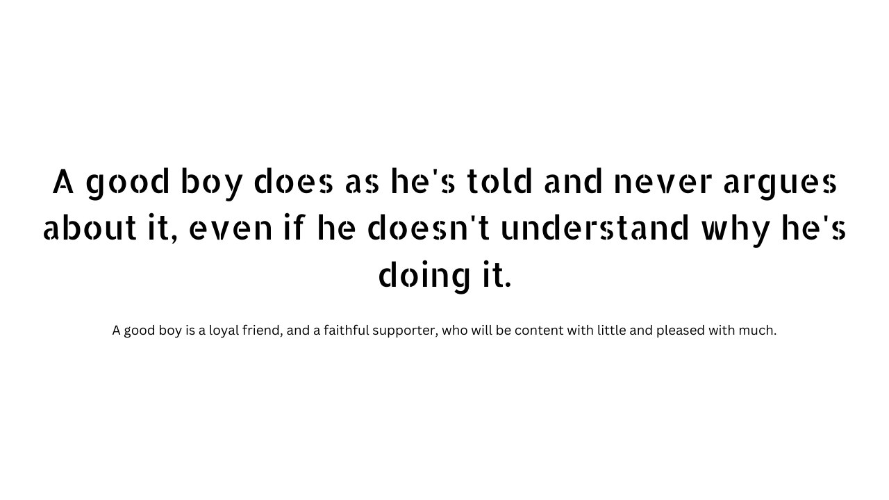 Good boy quotes and captions 