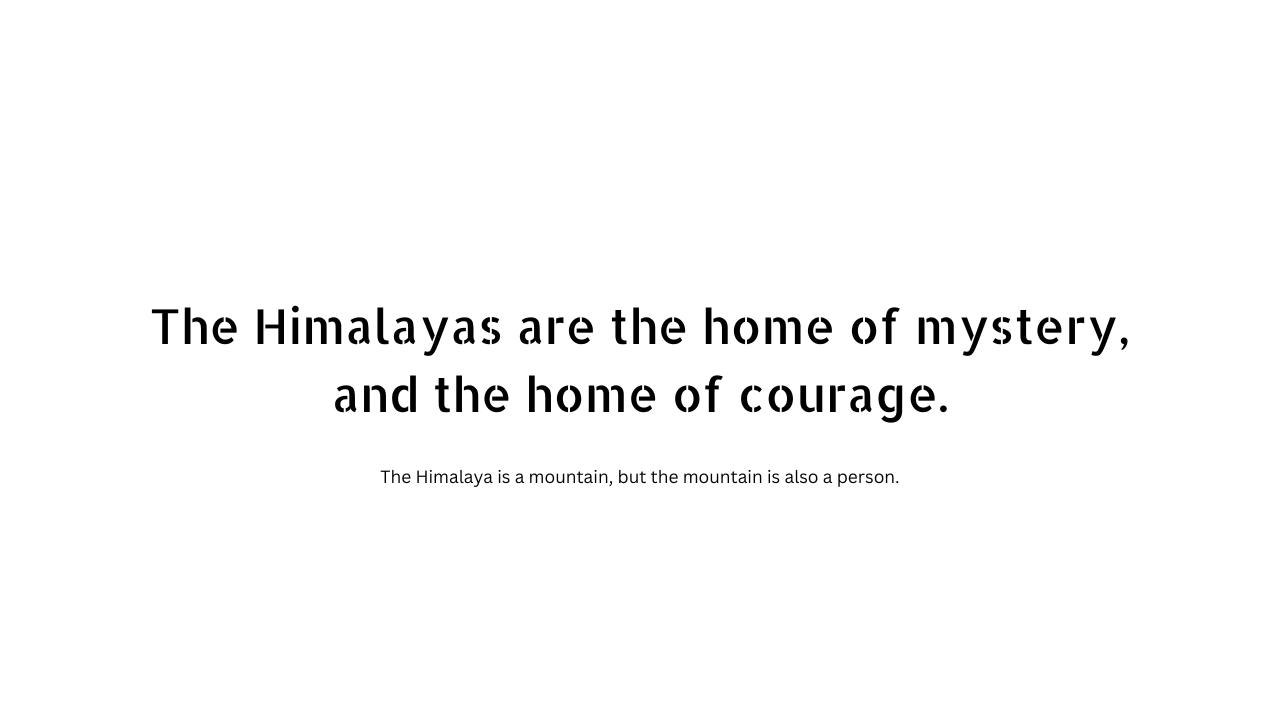 Himalaya quotes in English 