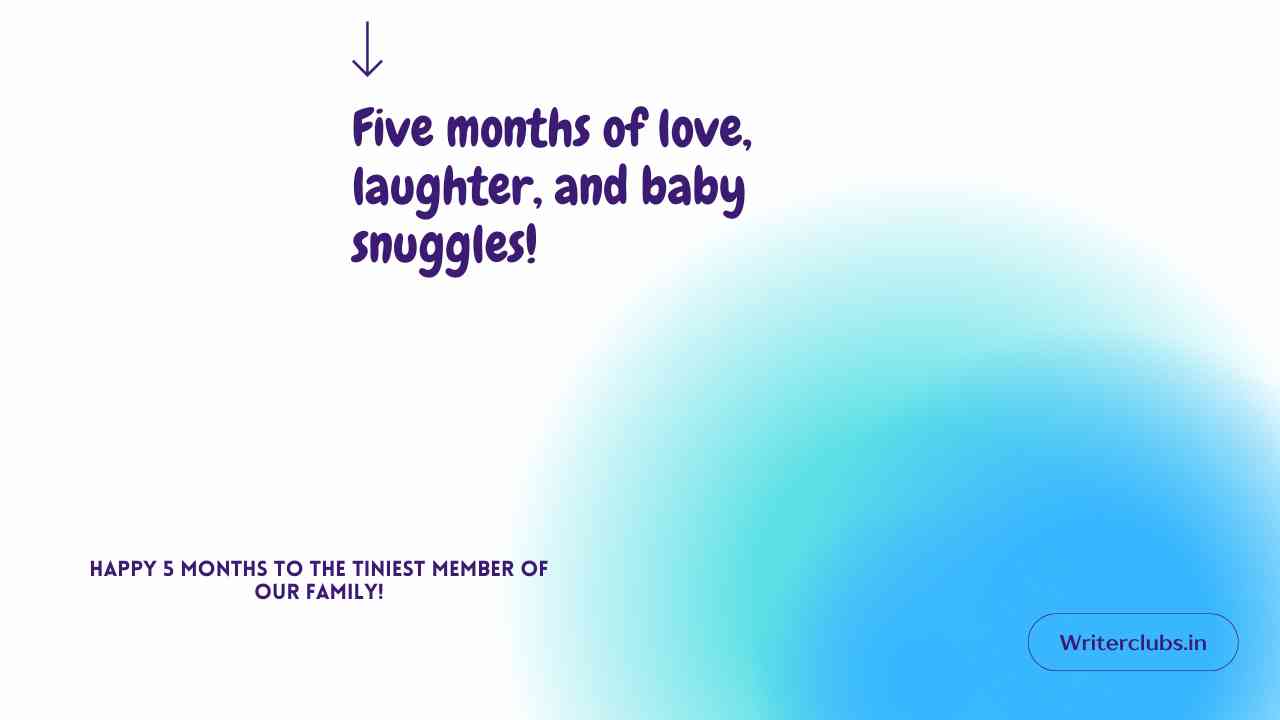 Happy 5 Months Old Baby Quotes and Wishes thumbnail 