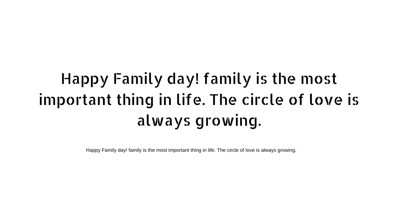 Happy family day quotes