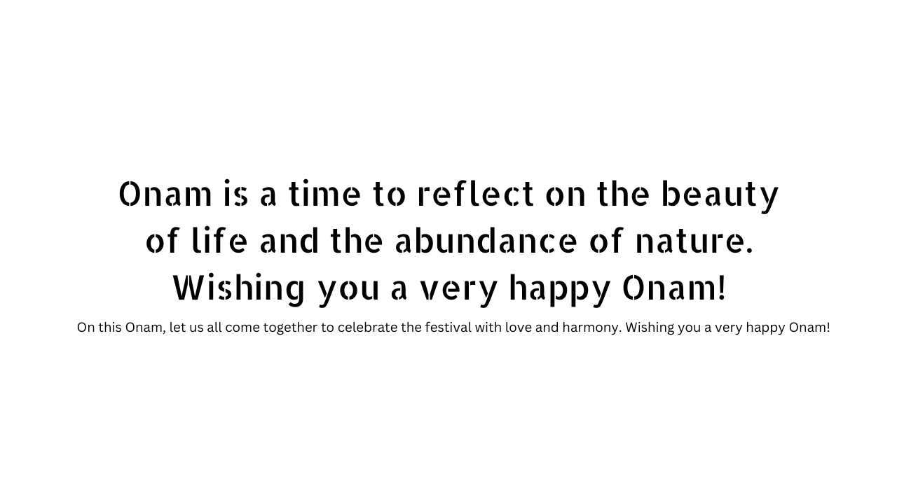 Happy Onam wishes in English 
