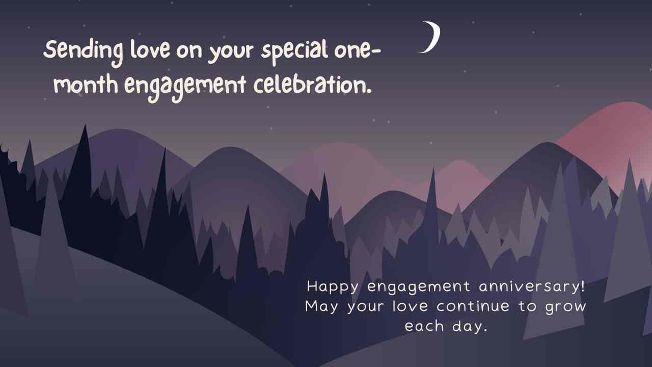 Happy One Month Engagement Anniversary Wishes thumbnail