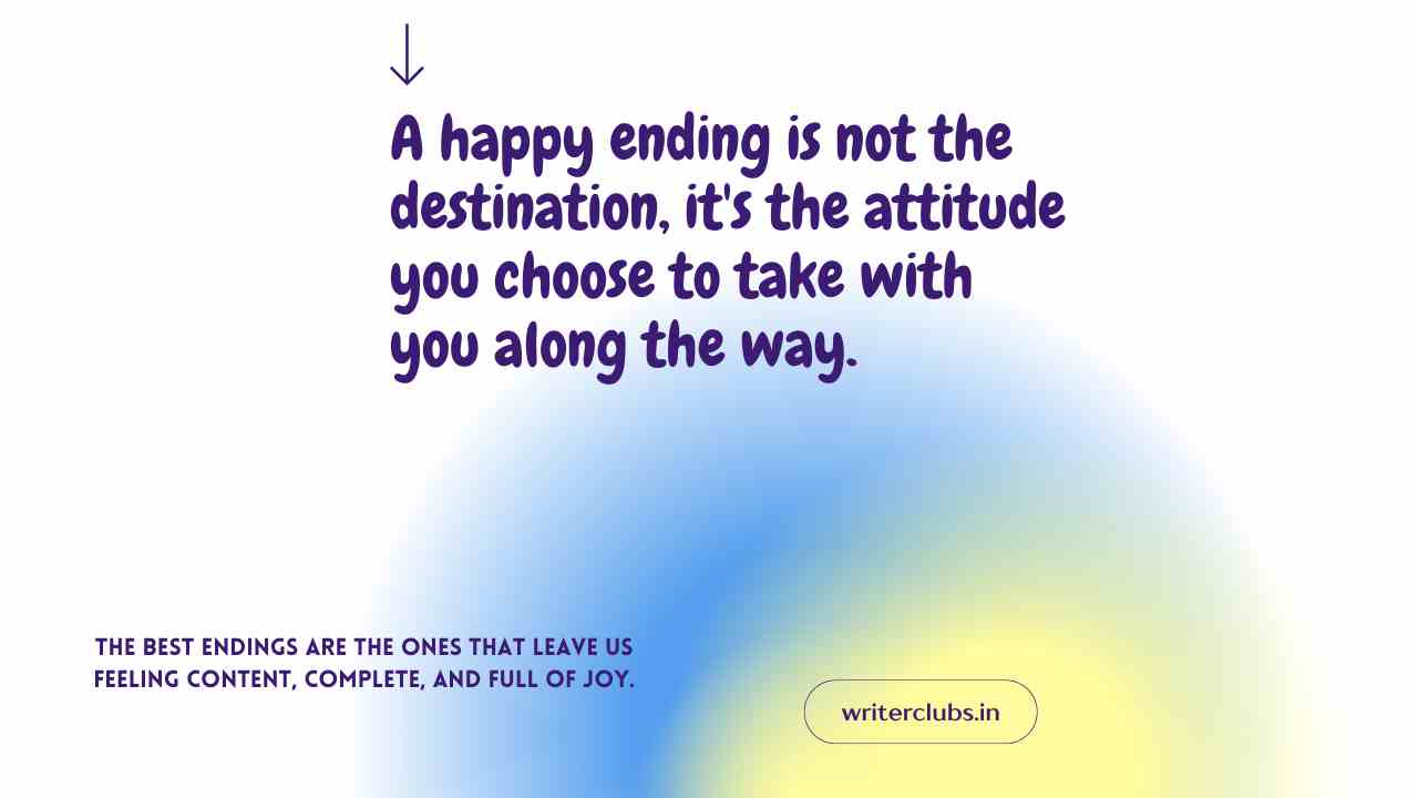 Happy ending quotes and captions
