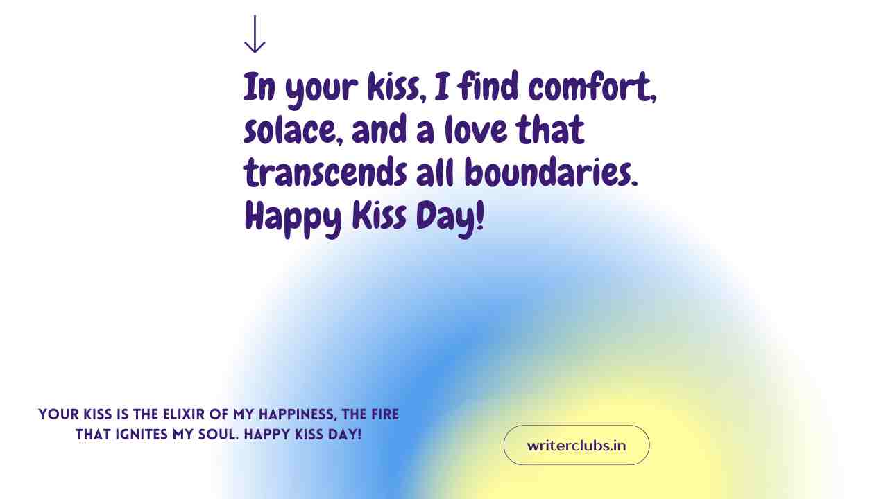 Happy Kiss day quotes and captions