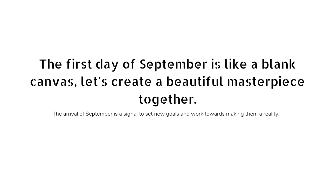 Hello September quotes and captions 