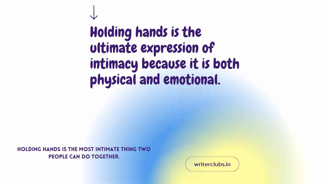 Holding hands quotes and captions