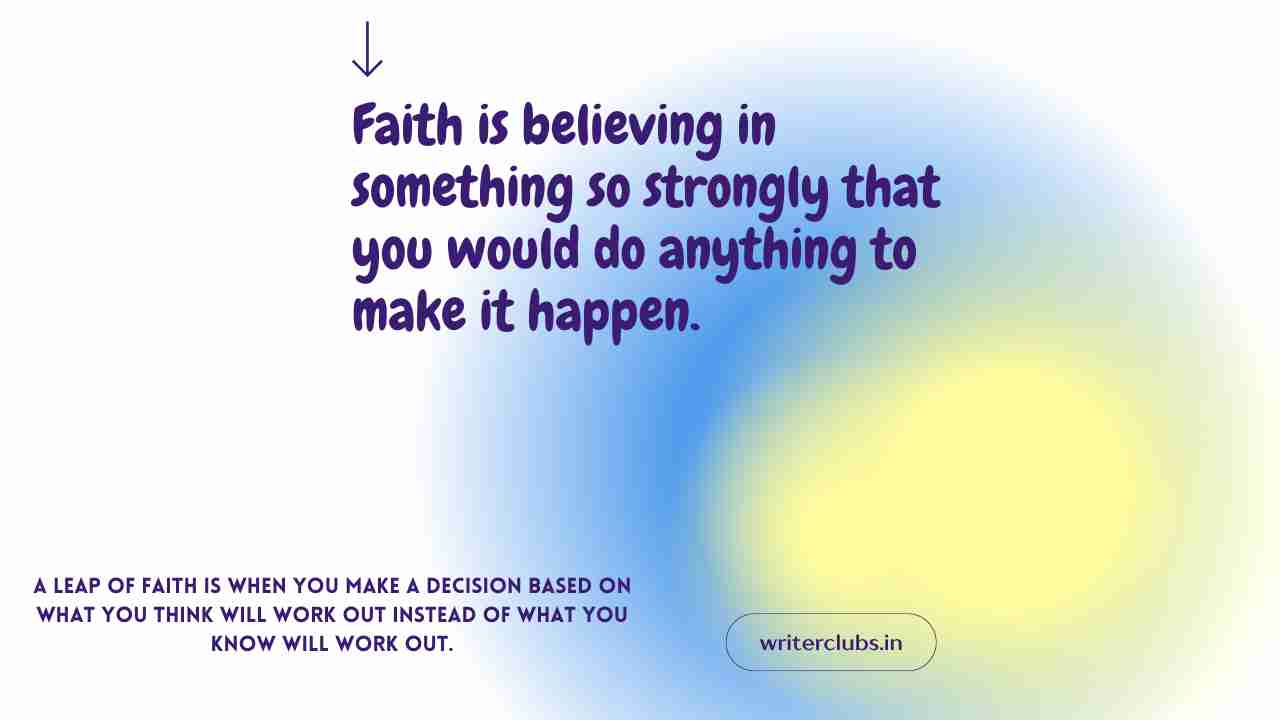 Leap of faith quotes and captions 