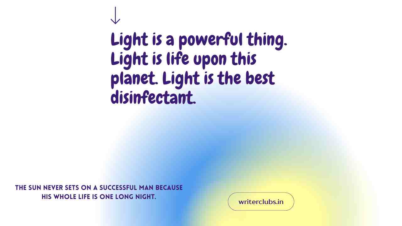Light quotes for Instagram 