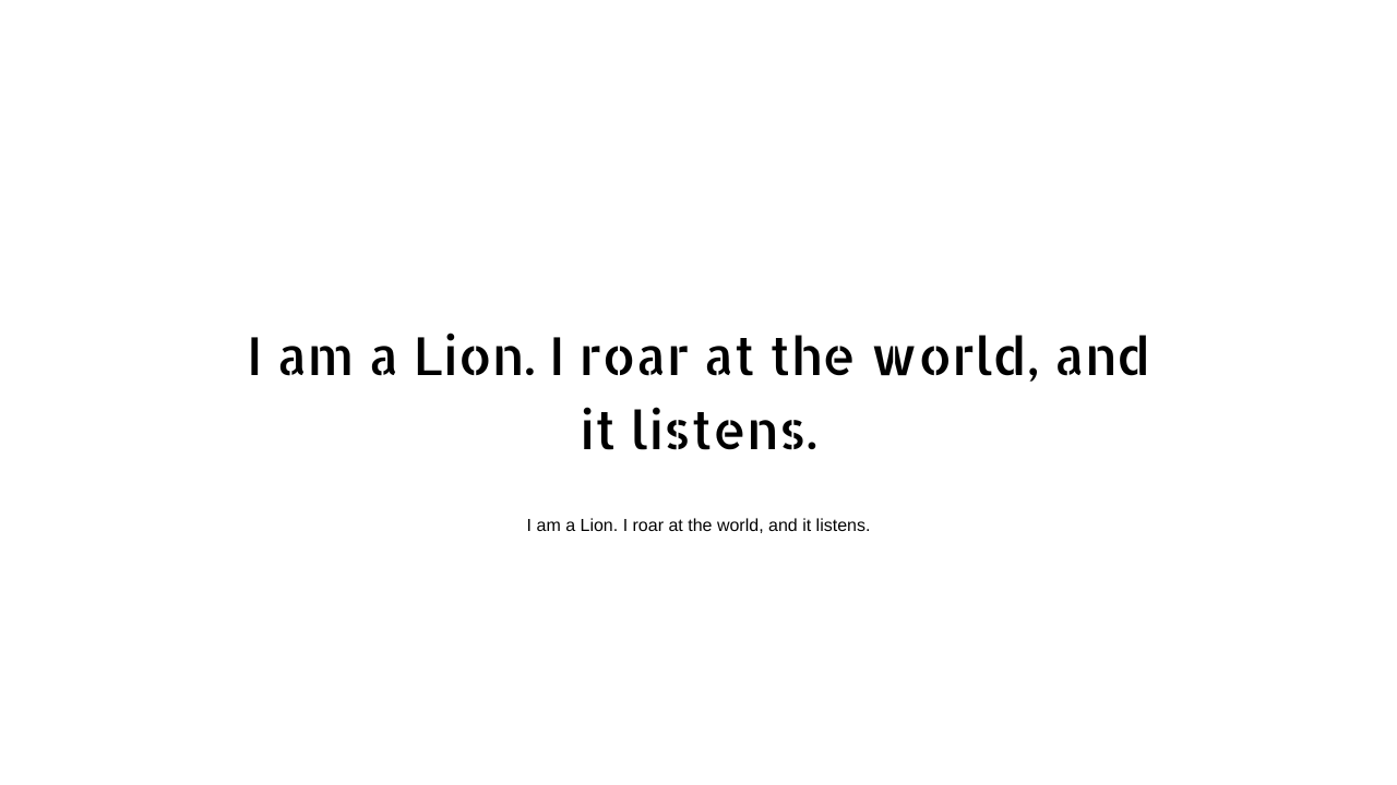 Lion King status