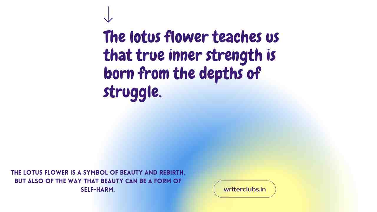 Lotus flower quotes and captions