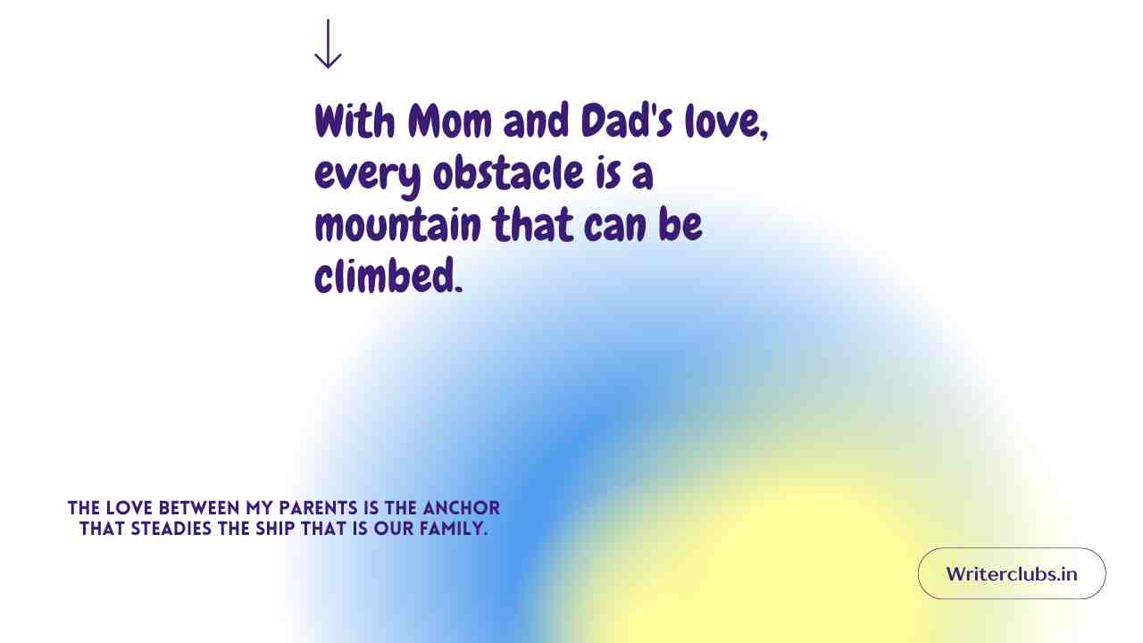 Love Mom and Dad Quotes 