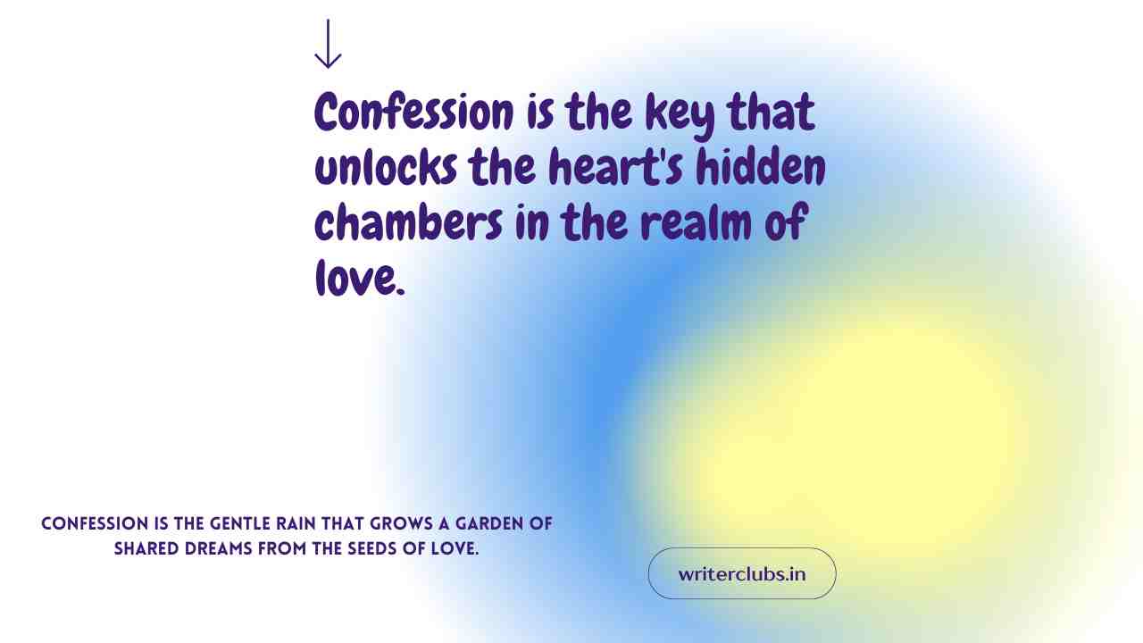Love confession quotes and captions 