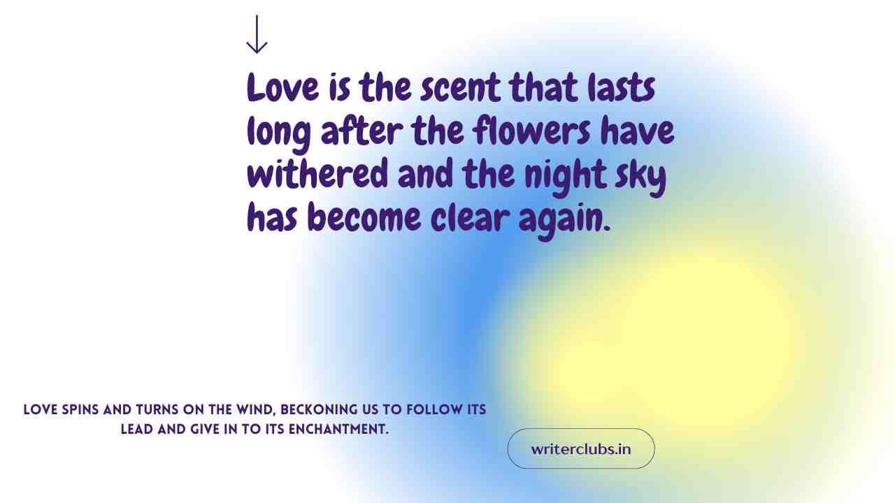 Love is in the air quotes and captions 