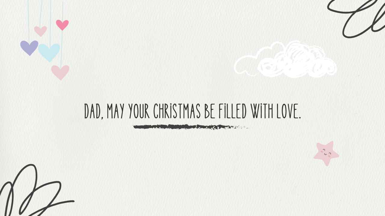 Merry Christmas Wishes for Dad