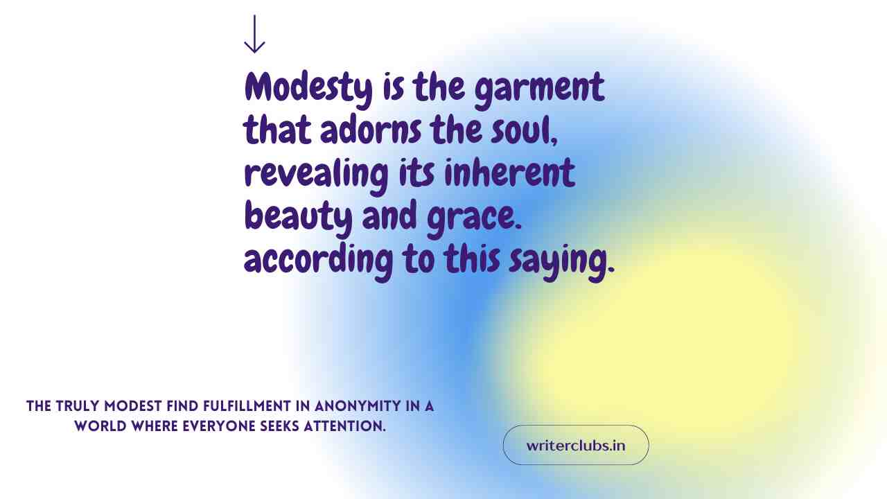 Modesty quotes and captions 