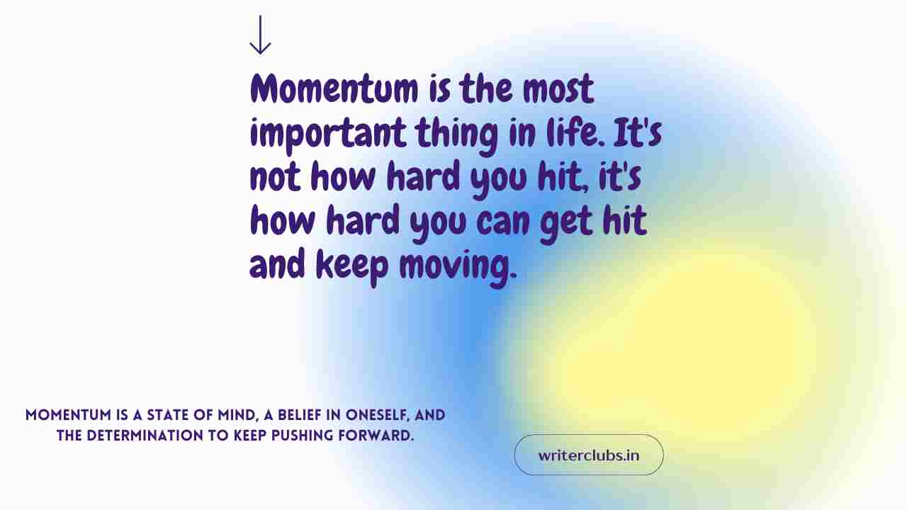 Momentum quotes and captions 