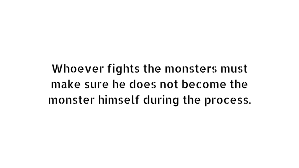 monster quote and caption