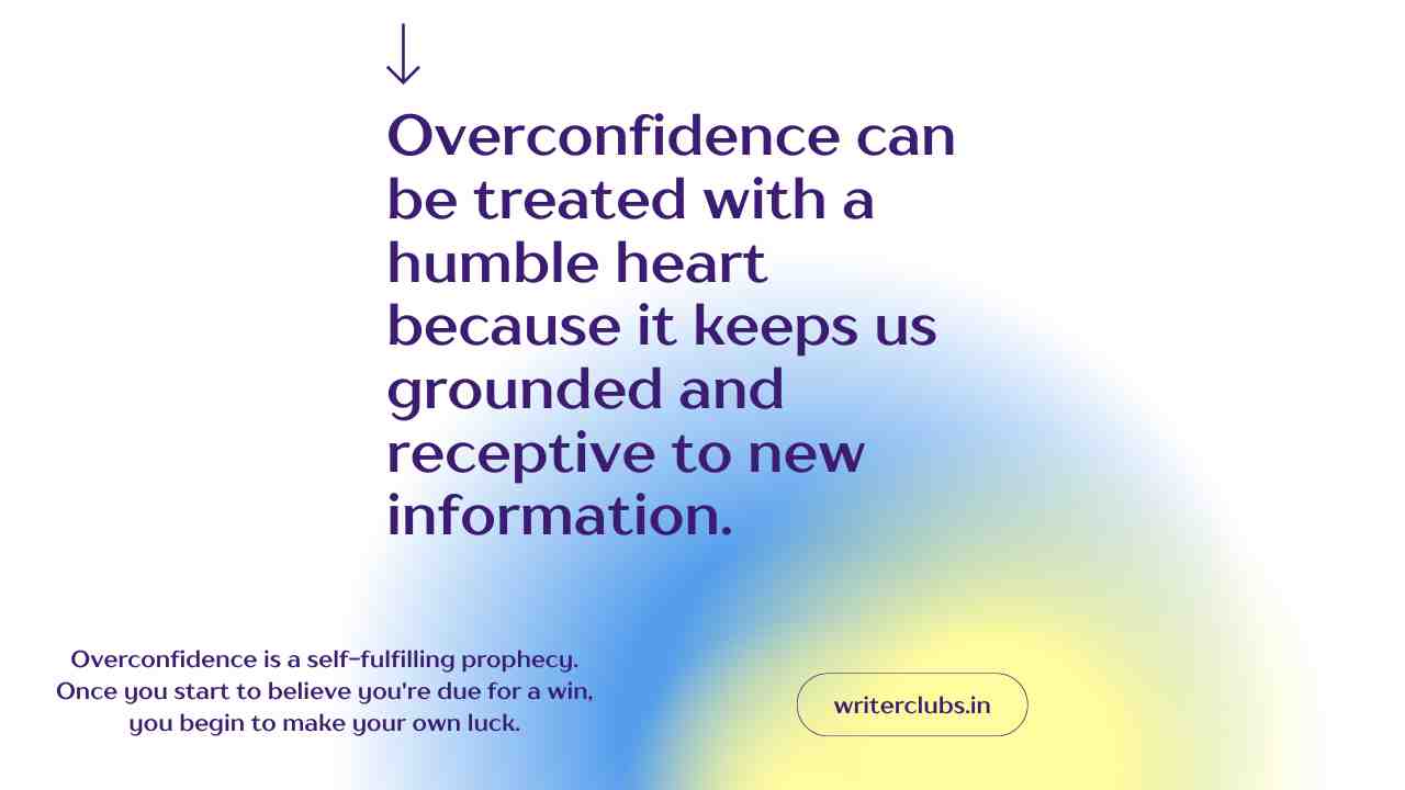Overconfidence quotes and captions 