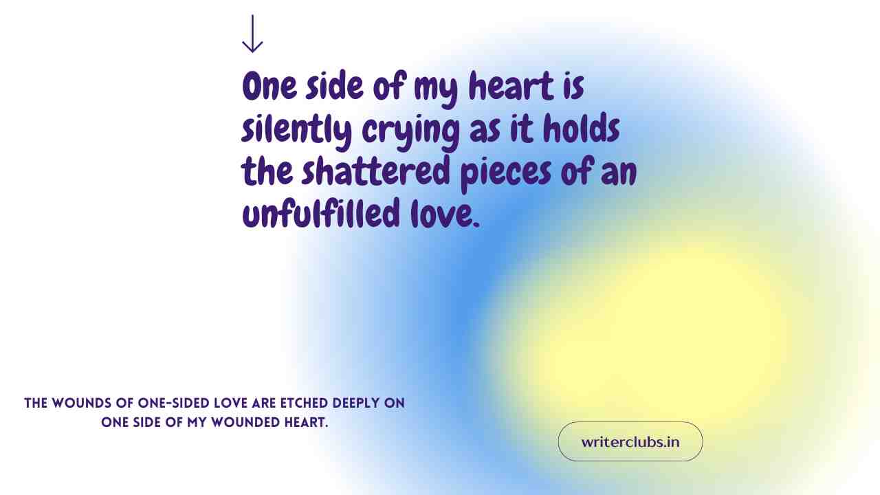 Pain One Sided love quotes
