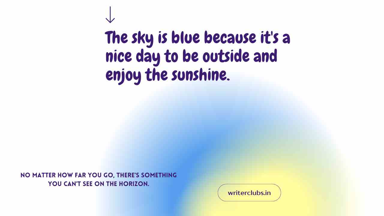 Positive blue sky quotes 
