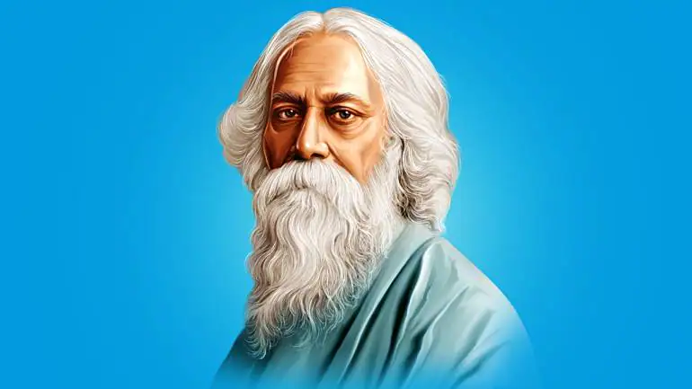 10 lines Essay on Rabindranath Tagore poster