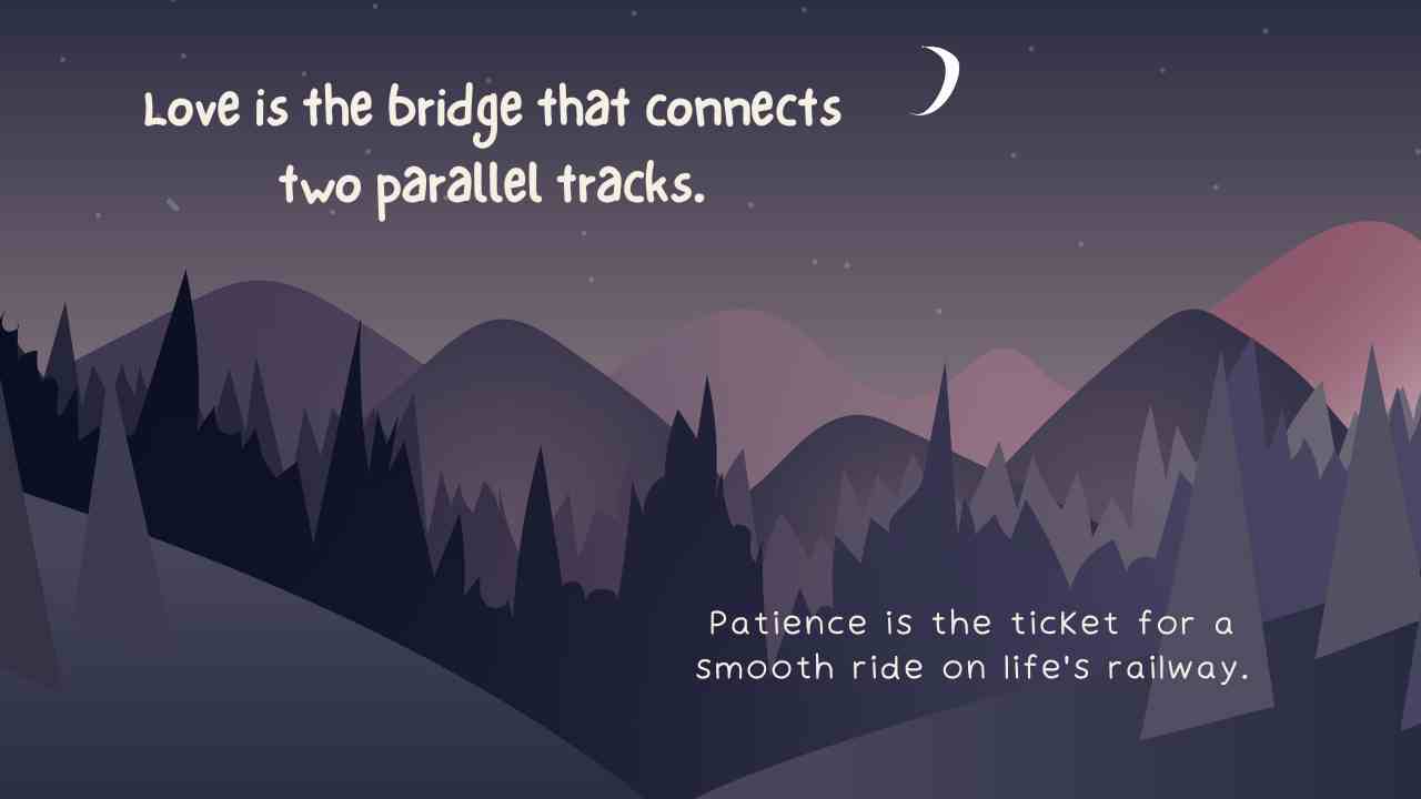 Railway Track Quotes and Captions Thumbnail