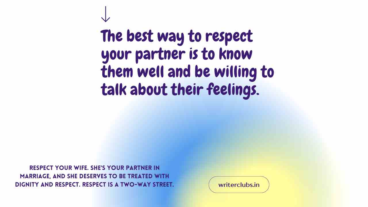Respect wife quotes and captions 