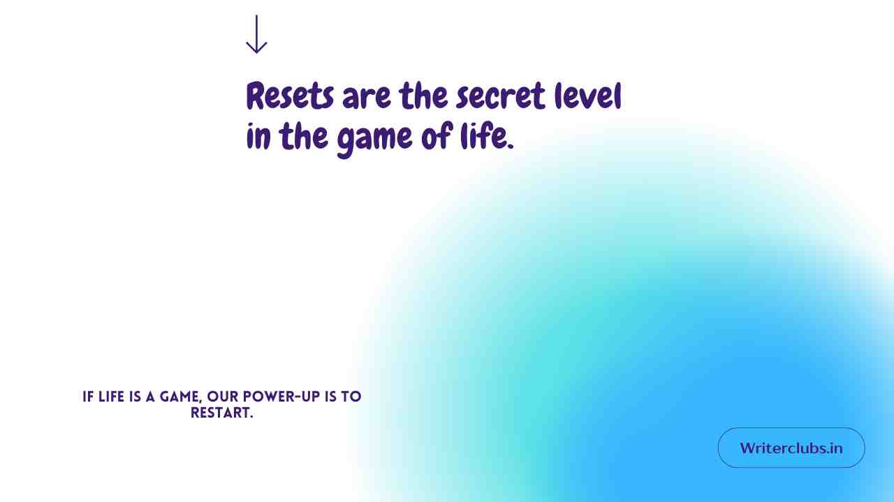 Restart Life Quotes and Captions
