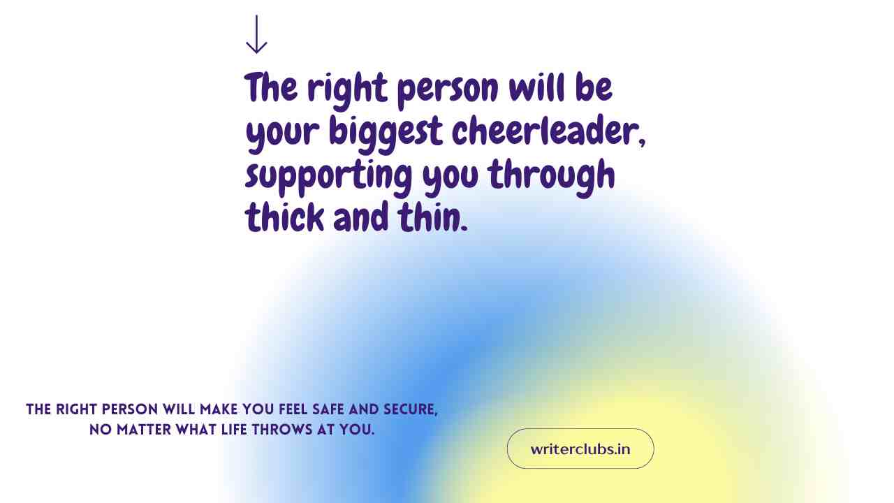 Right person quotes and captions