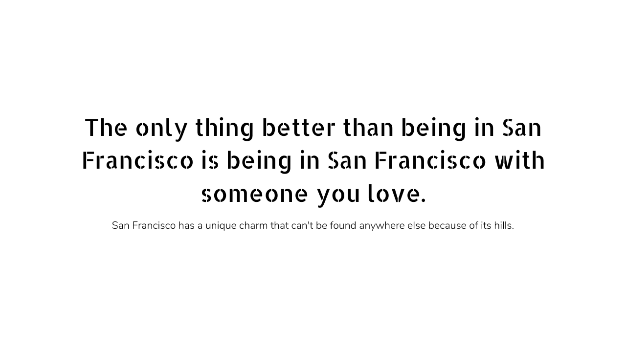 San Francisco quotes and captions