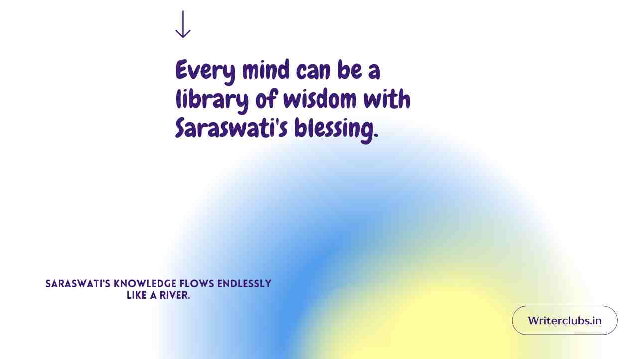 Saraswati Maa Quotes and Captions