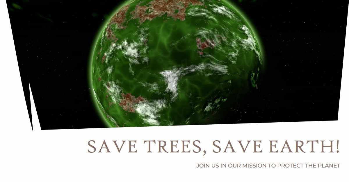 Save Tree Save Earth Slogan
